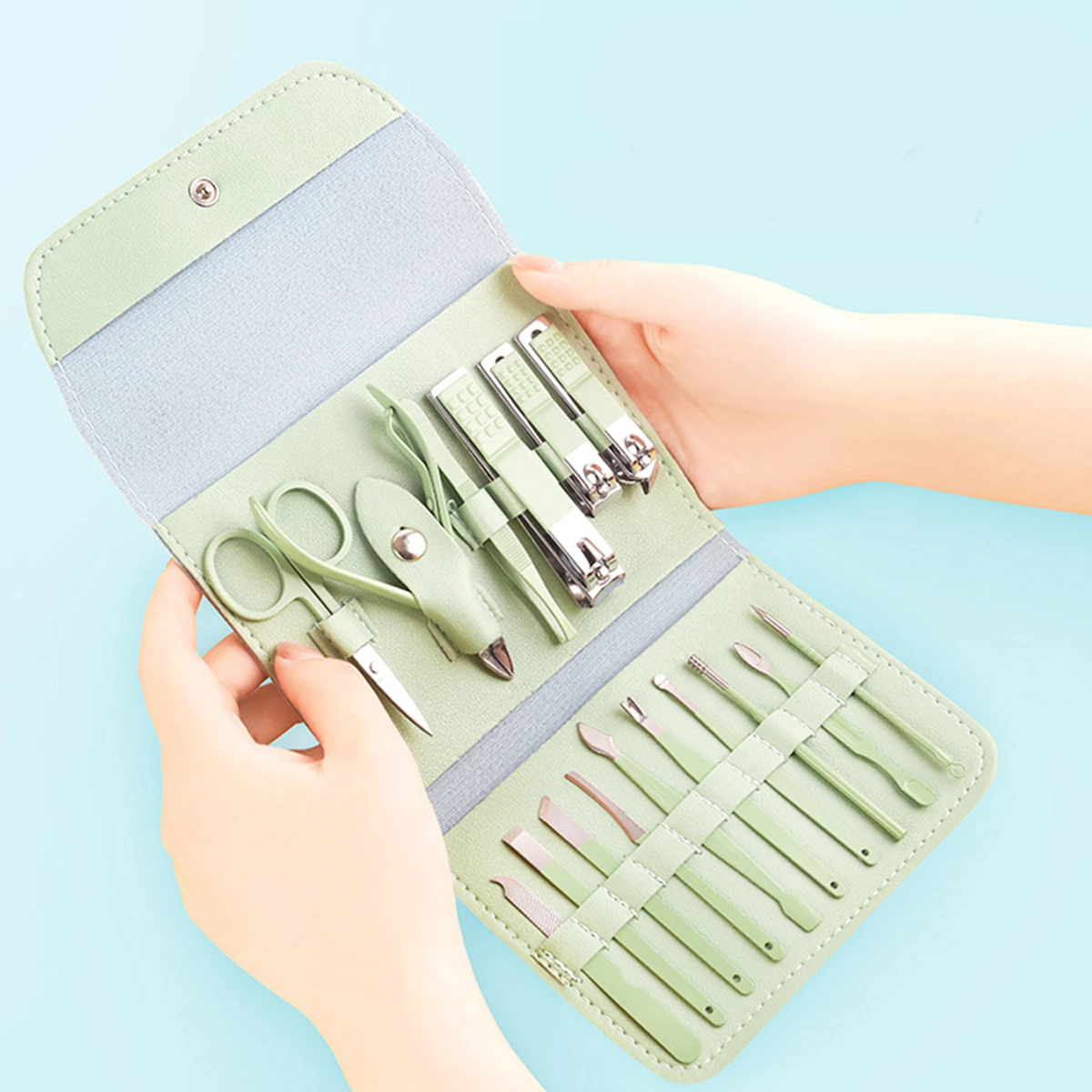 16pcs Stainless Steel Nail Cutter Tool Set