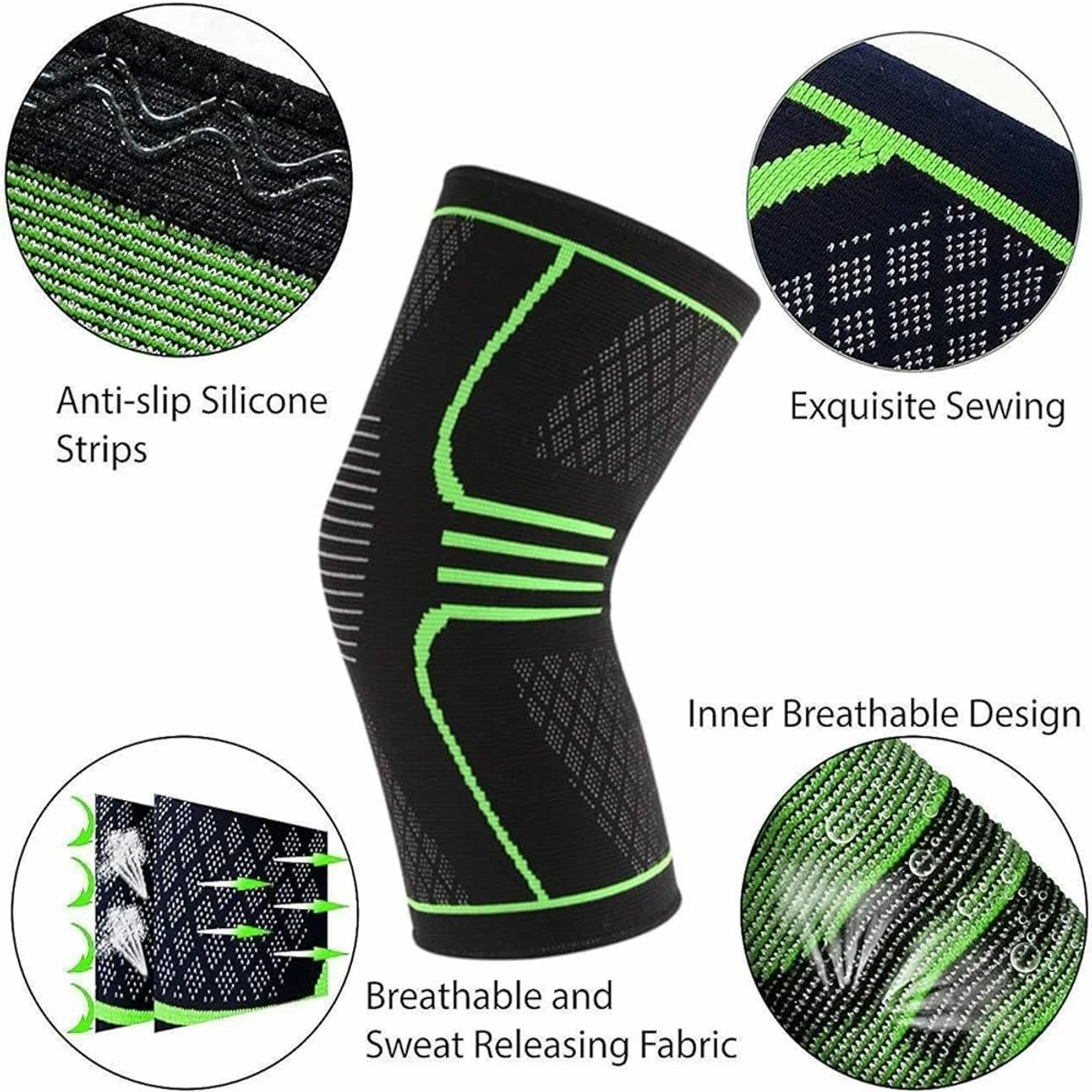 KNEE COMPRESSION SLEEVE 2 pcs