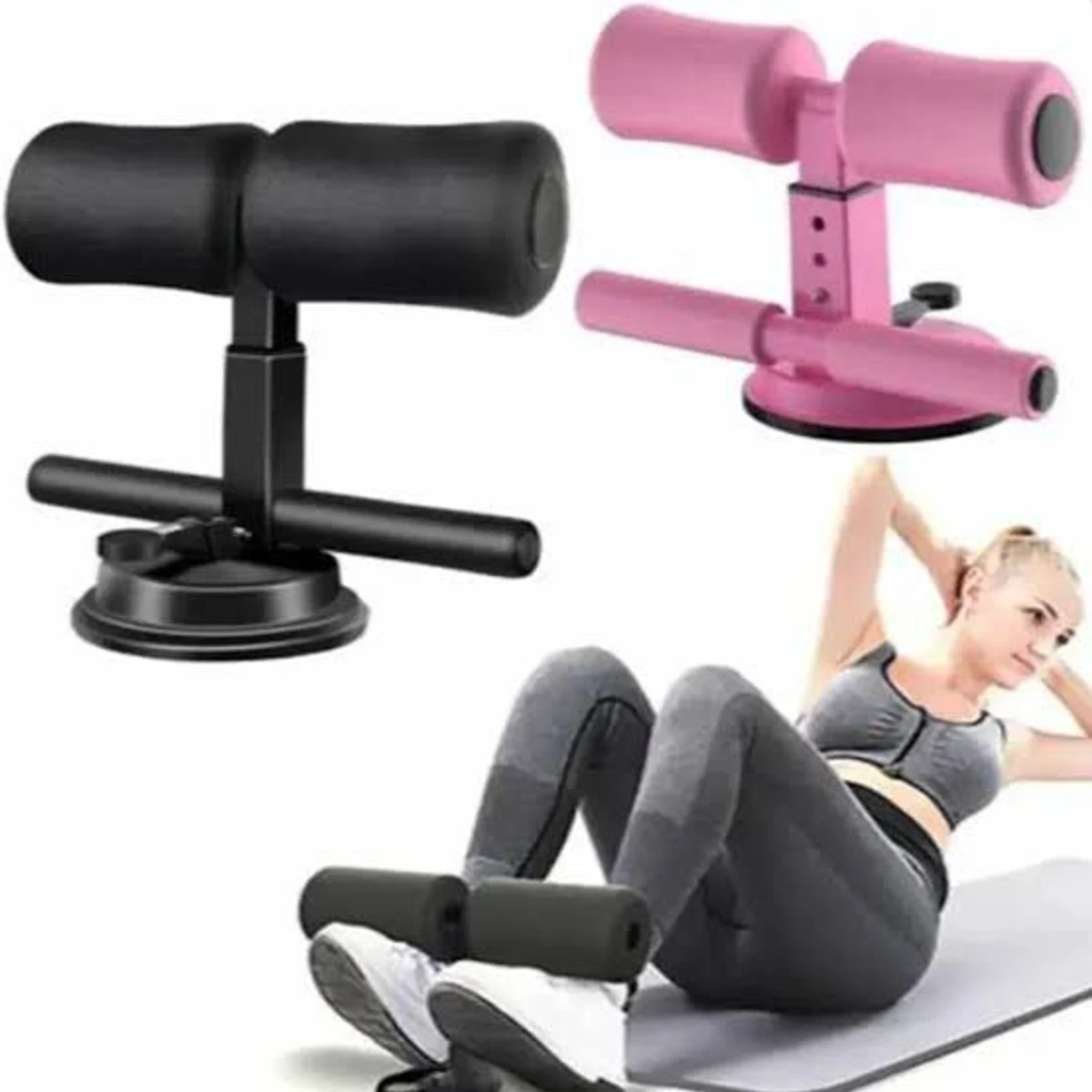 SELF SUCTION SIT UP BARS DOUBLE BEARS